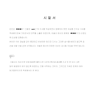 시말서 시말서